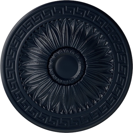 Ekena Millwork Randee Ceiling Medallion (Fits Canopies up to 3 7/8"), Hand-Painted Midnight Dream, 20"OD x 1 3/8"P CM20HAMDF